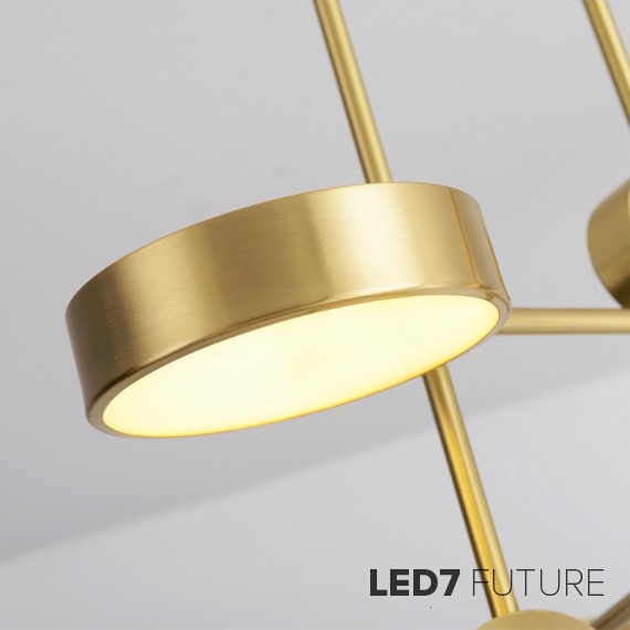 Loft Industry Modern - Line Disks Chandelier